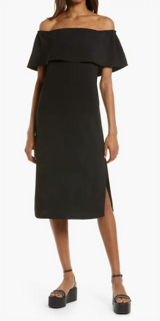 off the shoulder knot dress OFF SHOULDER KNOT CHEST A LINE GOWN