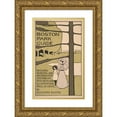 thumbnail image 1 of Charles Herbert Woodbury 11x14 Gold Ornate Wood Frame and Double Matted Museum Art Print Titled - Boston Park Guide (1896), 1 of 4