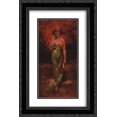 thumbnail image 1 of Charles Hermans 2x Matted 16x24 Black Ornate Framed Art Print 'Orientale au tambourin', 1 of 2
