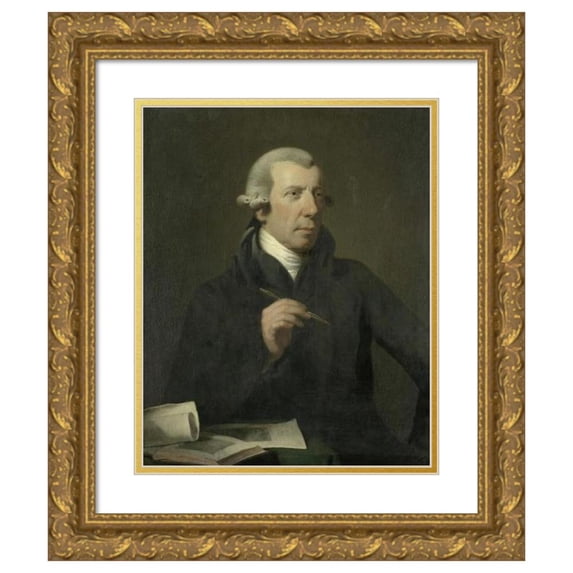 Charles Howard Hodges 20x24 Gold Ornate Framed and Double Matted Museum Art Print Titled - Reinier Angles (1741-1816), Draftsman and Engraver (1800 - 1816)