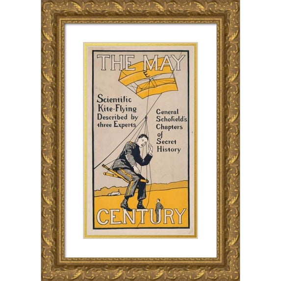 Charles Hubbard Woodbury 15x24 Gold Ornate Framed and Double Matted Museum Art Print Titled - The May Century (1895)