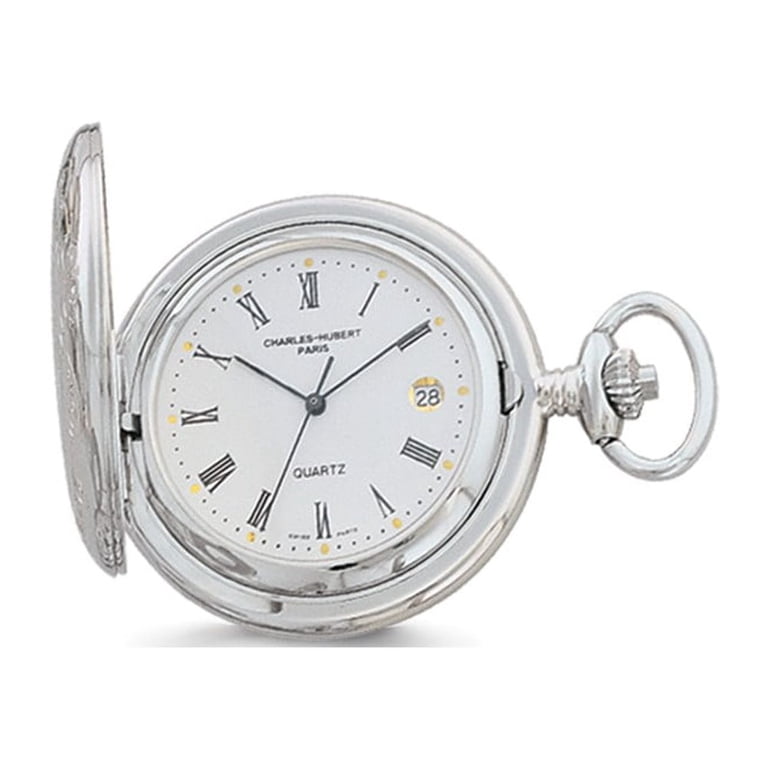 Charles Hubert Ladies Chrome Finish White Dial Quartz Watch Charles Hubert Paris: Womens White Dial Quartz Chrome Finish  main image 4