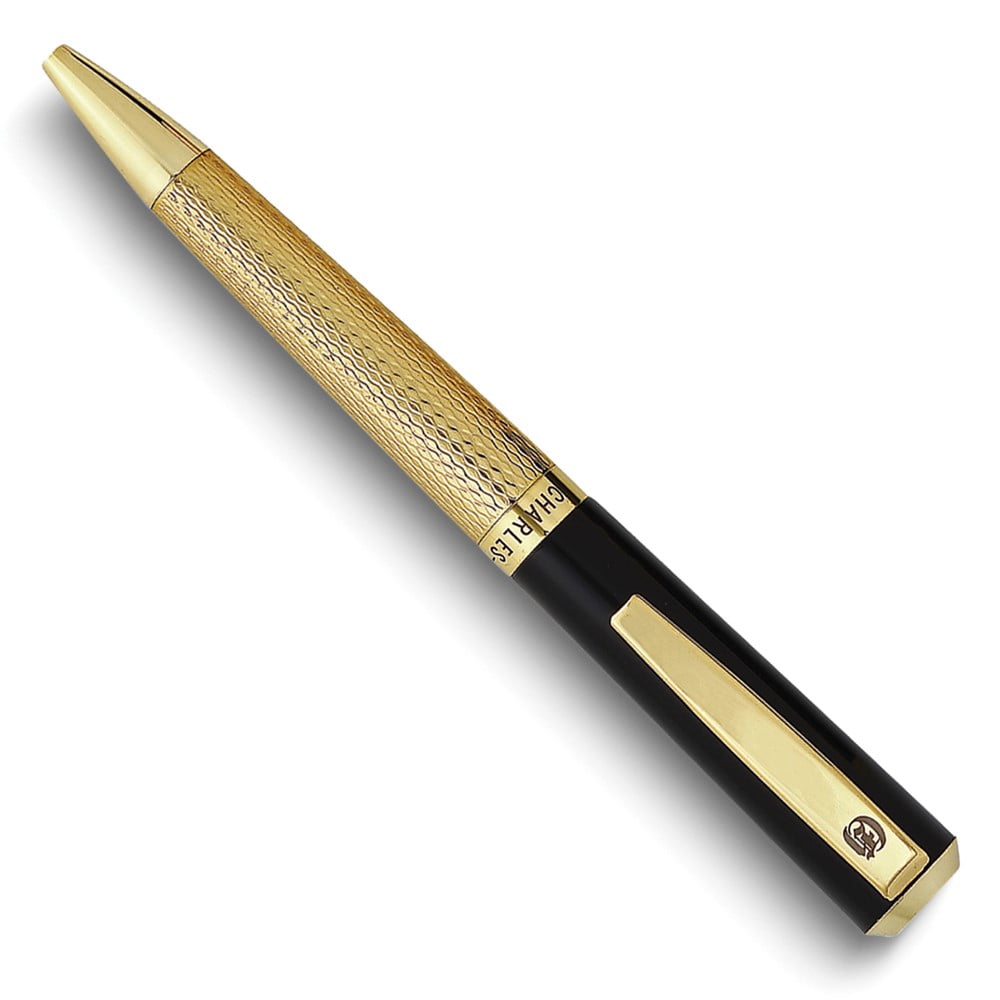 Charles Hubert Goldtone and Black Art Deco Ballpoint Pen QGM18982