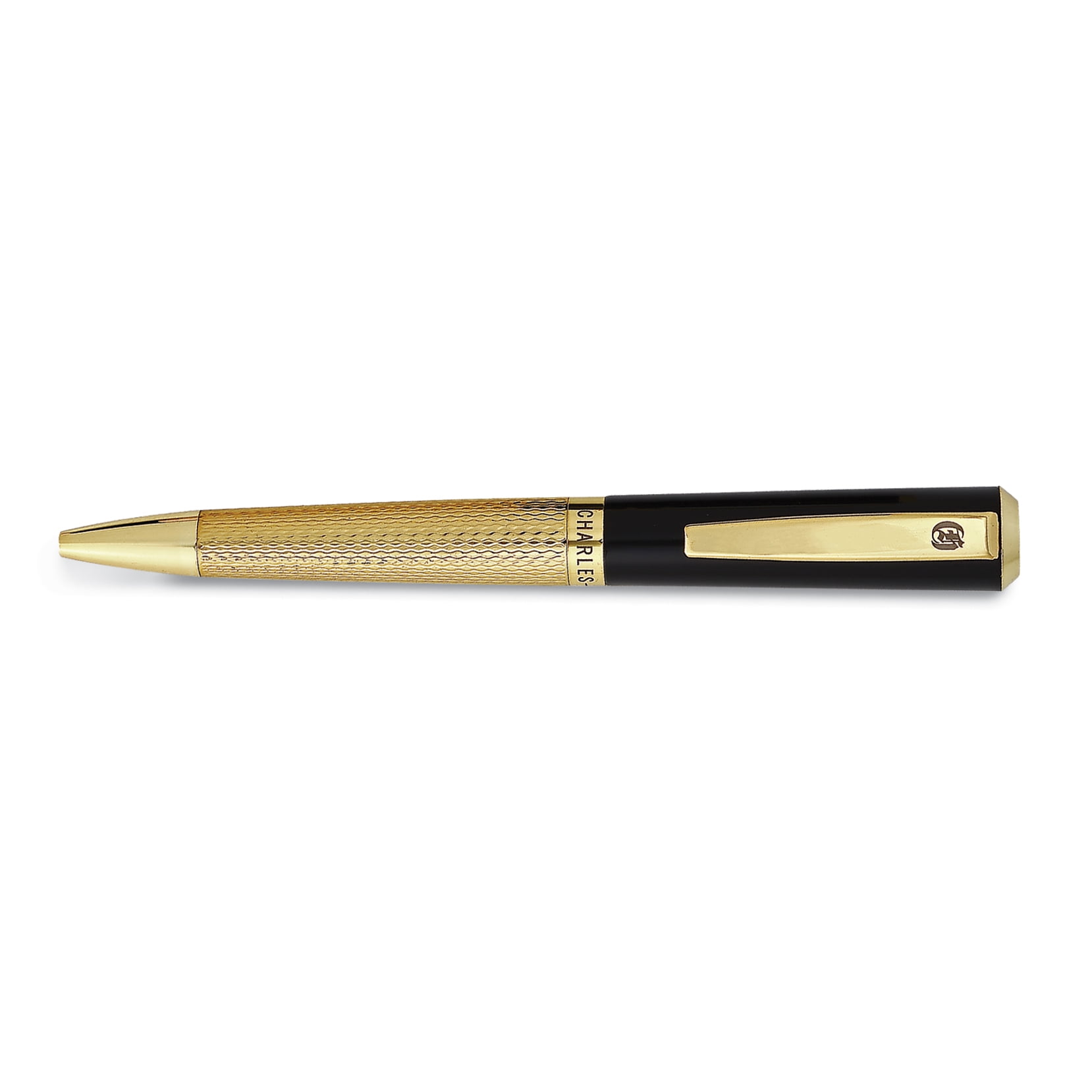 Charles Hubert Goldtone and Black Art Deco Ballpoint Pen QGM18982