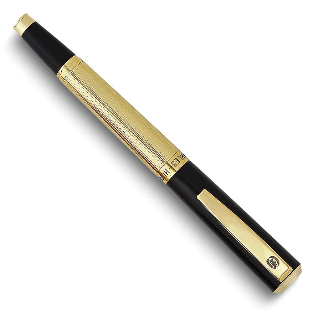 Charles Hubert Gold-tone and Black Art Deco Fountain Pen QGM18984