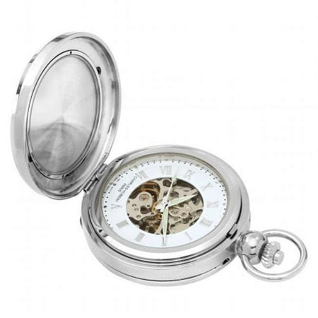 Charles-Hubert- Paris 3845 Two-Tone Mechanical Picture Frame Pocket Watch