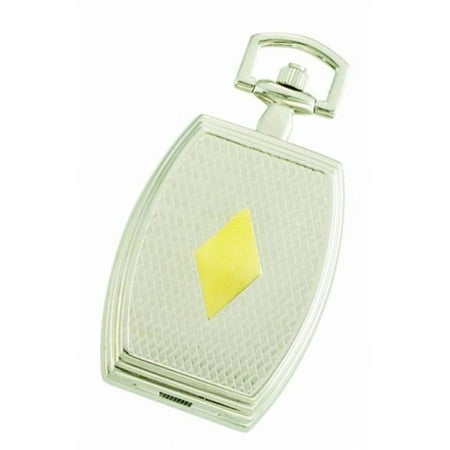 Charles-Hubert- Paris Brass Two-Tone Quartz Hunter Case Pocket Watch #3783