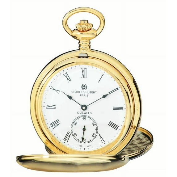 Charles-Hubert Paris Men's 3907-GR Classic Collection Pocket Watch