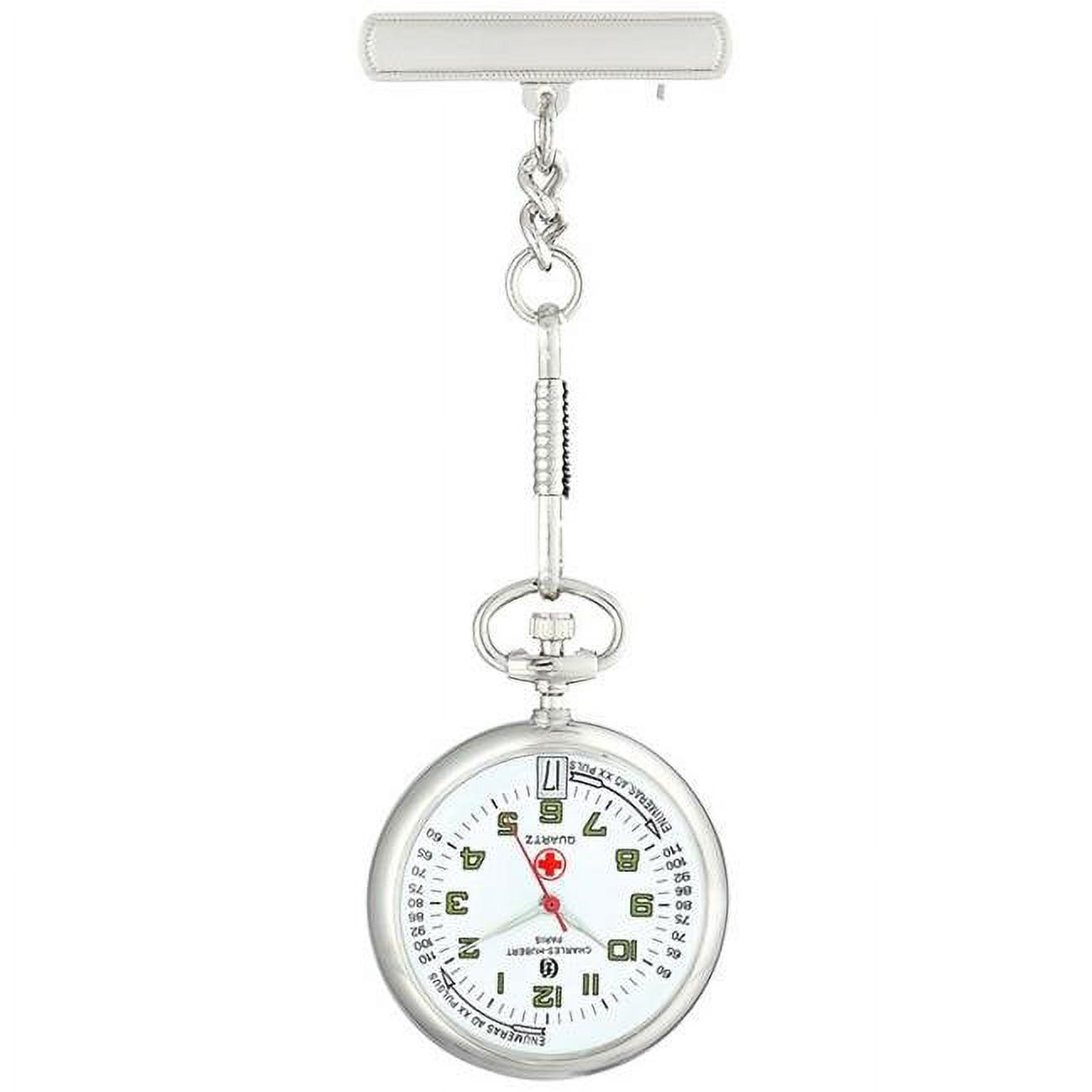 Charles Hubert White Dial Pin Nurse Watch