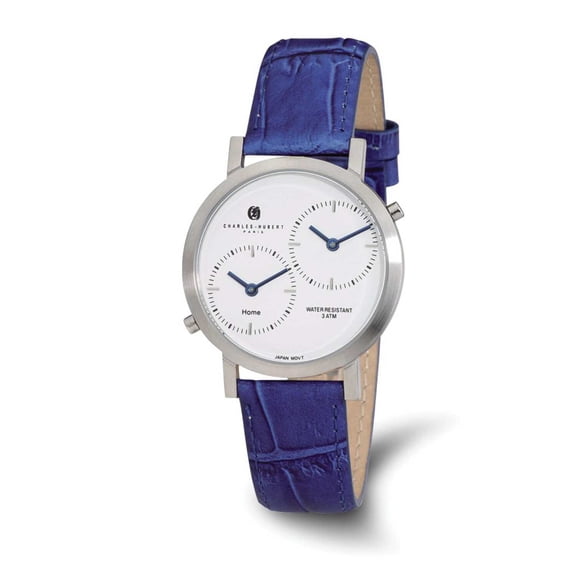 Charles-Hubert Paris Men's Paris Unisex 3549-E Premium Collection Analog Display Japanese Quartz Blue Watch