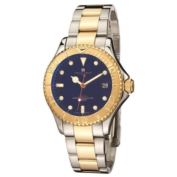 Charles-Hubert- Paris Mens Two-Tone Stainless Steel Automatic Watch #