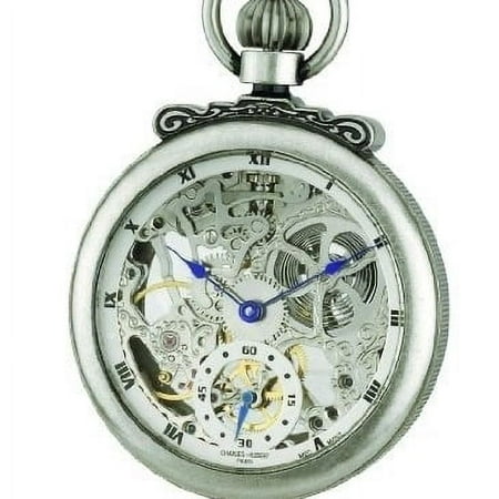 Charles-Hubert Paris Women's Antique Silver Open Face Mechanical Pocket Watch