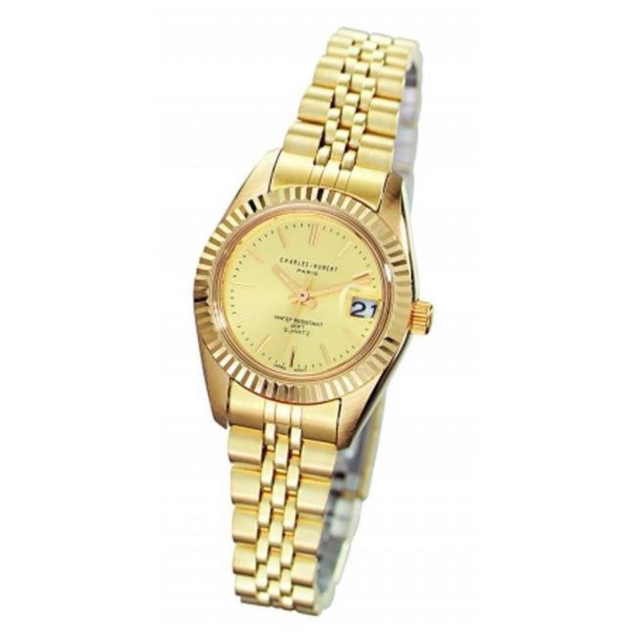 Charles Hubert Paris Women s Gold Tone Quartz Watch Walmart