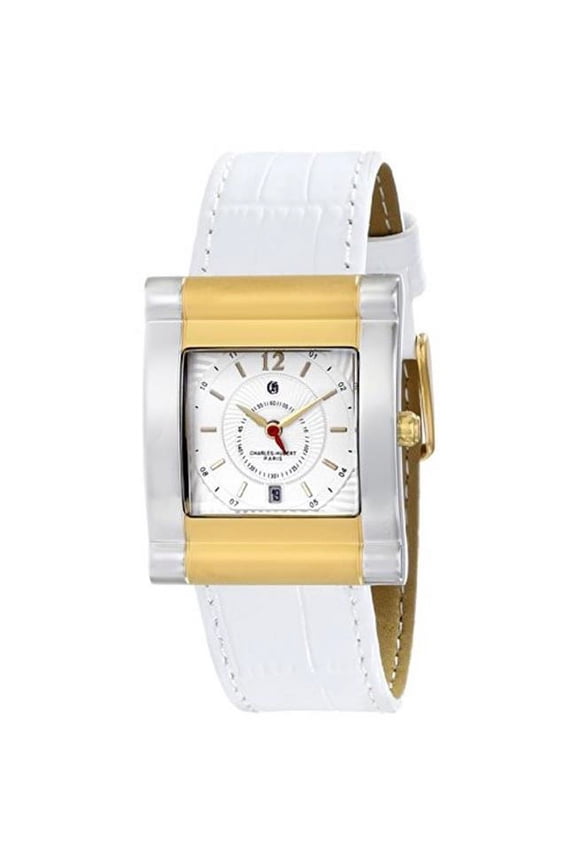 Women's Paris 6841-T Premium Collection Analog Display Japanese Quartz White Watch