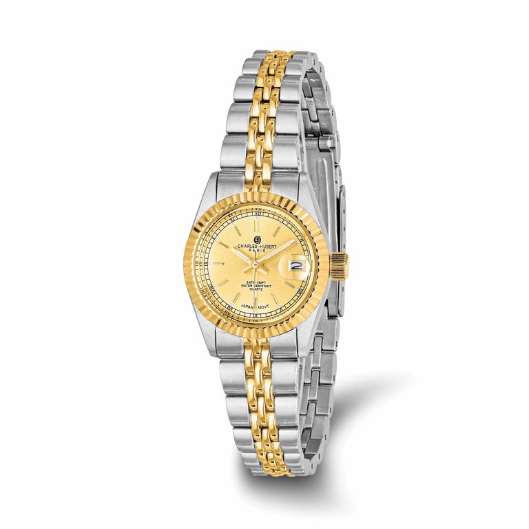 Charles Hubert Ladies Stainless Steel Gold Dial Watch Charles-Hubert Womens Yellow-plated Stainless Steel Quartz  main image 4