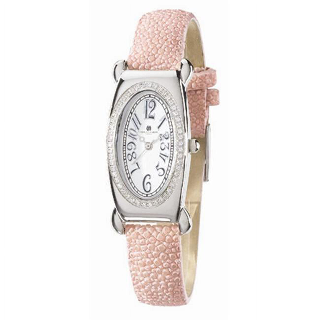 Charles-Hubert- Paris Womens Diamond Stainless Steel Case Quartz Watch ...