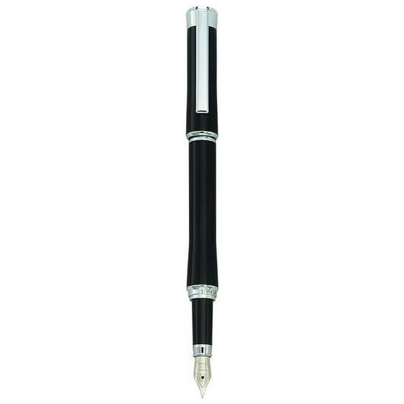 Charles Hubert Polished Black and Silver-tone Fountain Pen QGM9172
