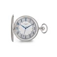 thumbnail image 1 of Gem & Harmony Charles Hubert Satin Stainless Hunter Case Pocket Watch (50mm) for Men, 1 of 4