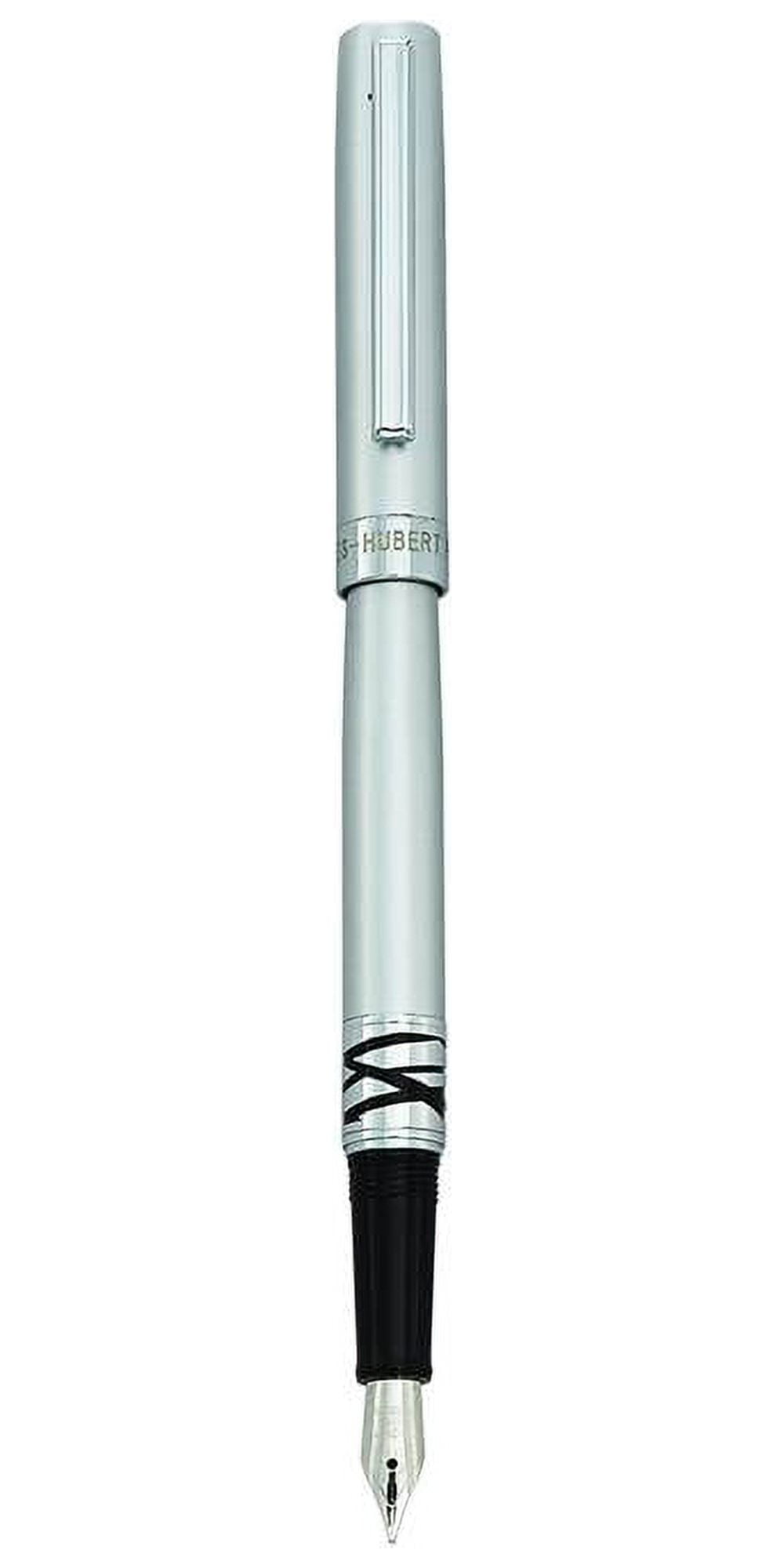 Charles Hubert Silver-tone w/Abstract Design Fountain Pen QGM9181