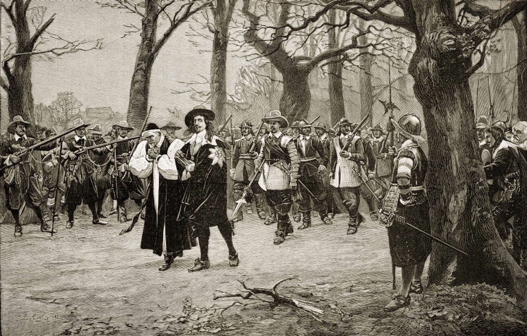 Charles I King Of England 1600-1649 On His Way To Execution From The Picture By Ernest Crofts Canvas Art - Ken Welsh Design Pics (19 x 12)