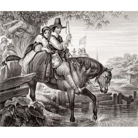 Charles II In Disguise Aided In His Escape by Jane Lane After The Battle Poster Print, 16 x 13