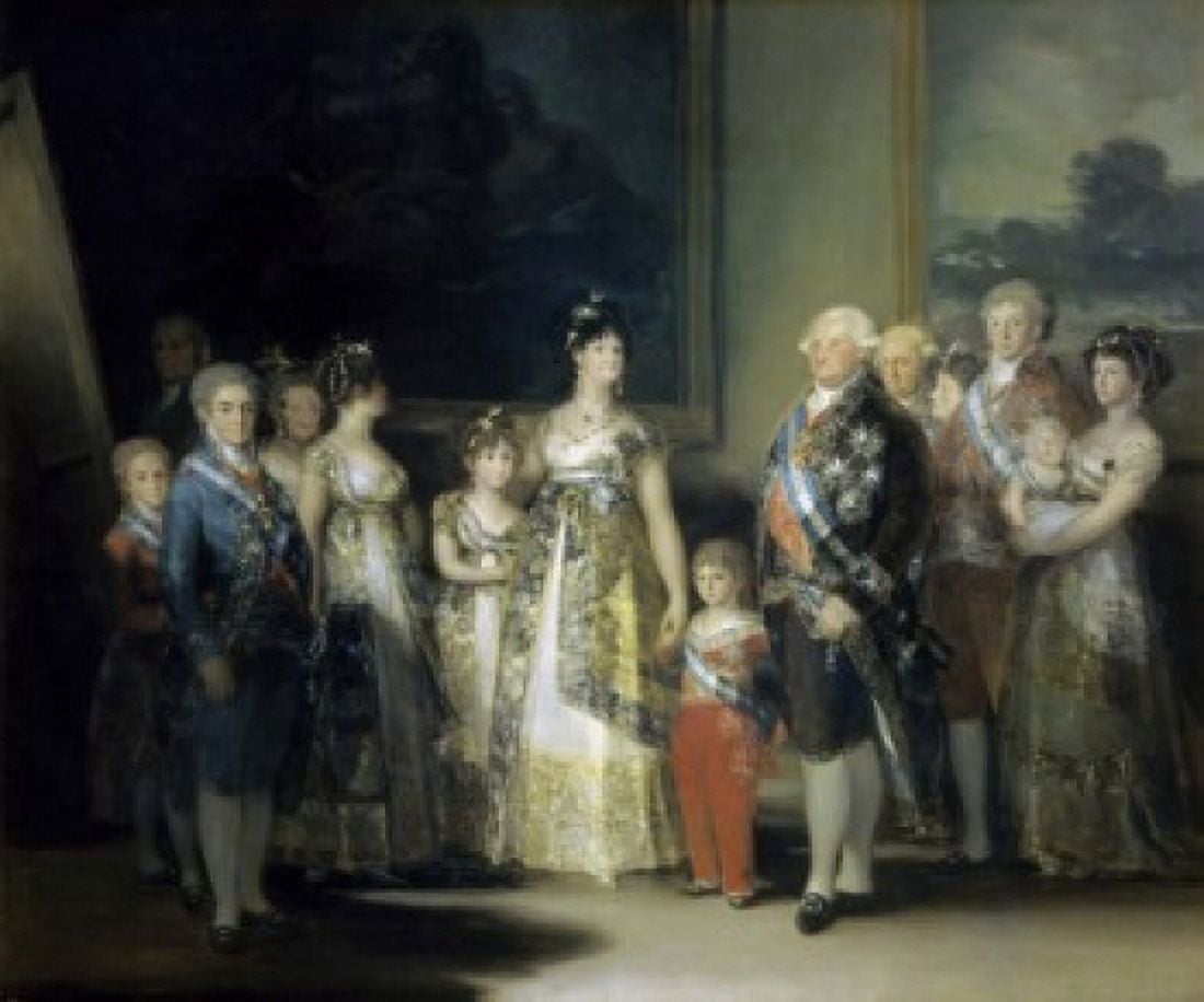 Charles IV and his Family Francisco de Goya y Lucientes (1746-1828Spanish) Museo del Prado Madrid Canvas Art - Francisco de Goya (18 x 24)