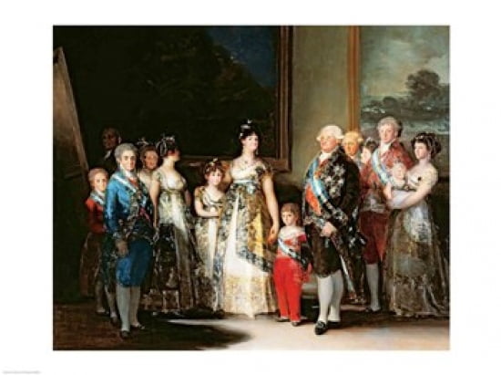 Charles IV and his family 1800 Canvas Art - Francisco De Goya (24 x 18)
