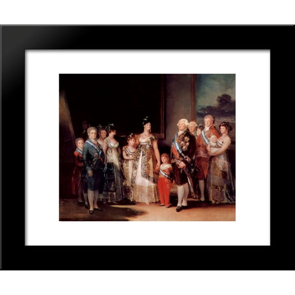 Charles IV of Spain and his family 20x24 Framed Art Print by Francisco Goya