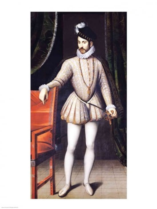 Charles IX King of France Canvas Art - Francois Clouet (18 x 24)