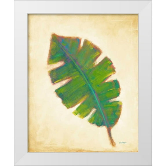 Charles, J. 26x32 White Modern Wood Framed Museum Art Print Titled - Havana Palm 4