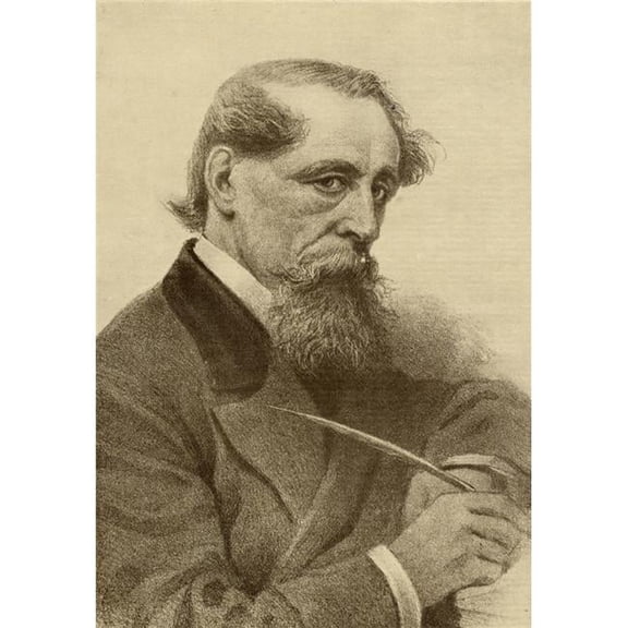 Charles John Huffam Dickens 1812-1870 English Novelist From The Book Poster Print, Large - 24 x 34