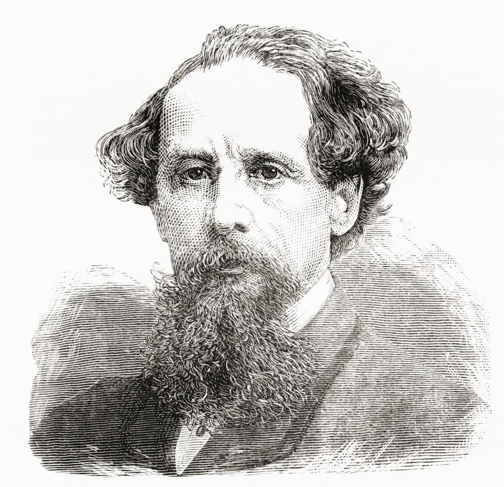 Charles John Huffam Dickens 1812 To 1870 English Novelist From Our Own Country Published 1898 Canvas Art - Ken Welsh Design Pics (30 x 28)