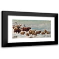 thumbnail image 1 of Charles Jones 14x9 Black Modern Framed Museum Art Print Titled - Winter in the Highlands (1871), 1 of 5