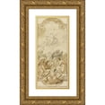 thumbnail image 1 of Charles-Joseph Natoire 12x24 Gold Ornate Framed and Double Matted Museum Art Print Titled - Assumption of the Virgin, 1 of 4