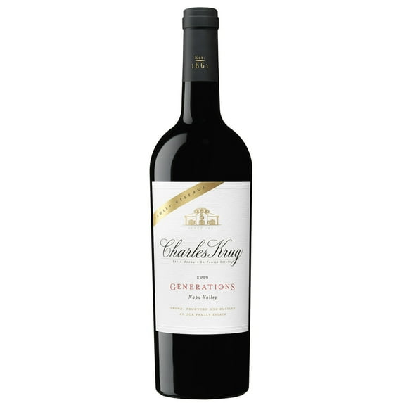 Charles Krug Generations Family Reserve California Red Wine, 750 ml Bottle, 15% ABV