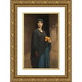 thumbnail image 1 of Charles Landelle 11x14 Gold Ornate Wood Frame and Double Matted Museum Art Print Titled - Woman with Oranges, 1 of 4
