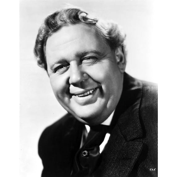 Charles Laughton in Black With White Background Photo Print (24 x 30)