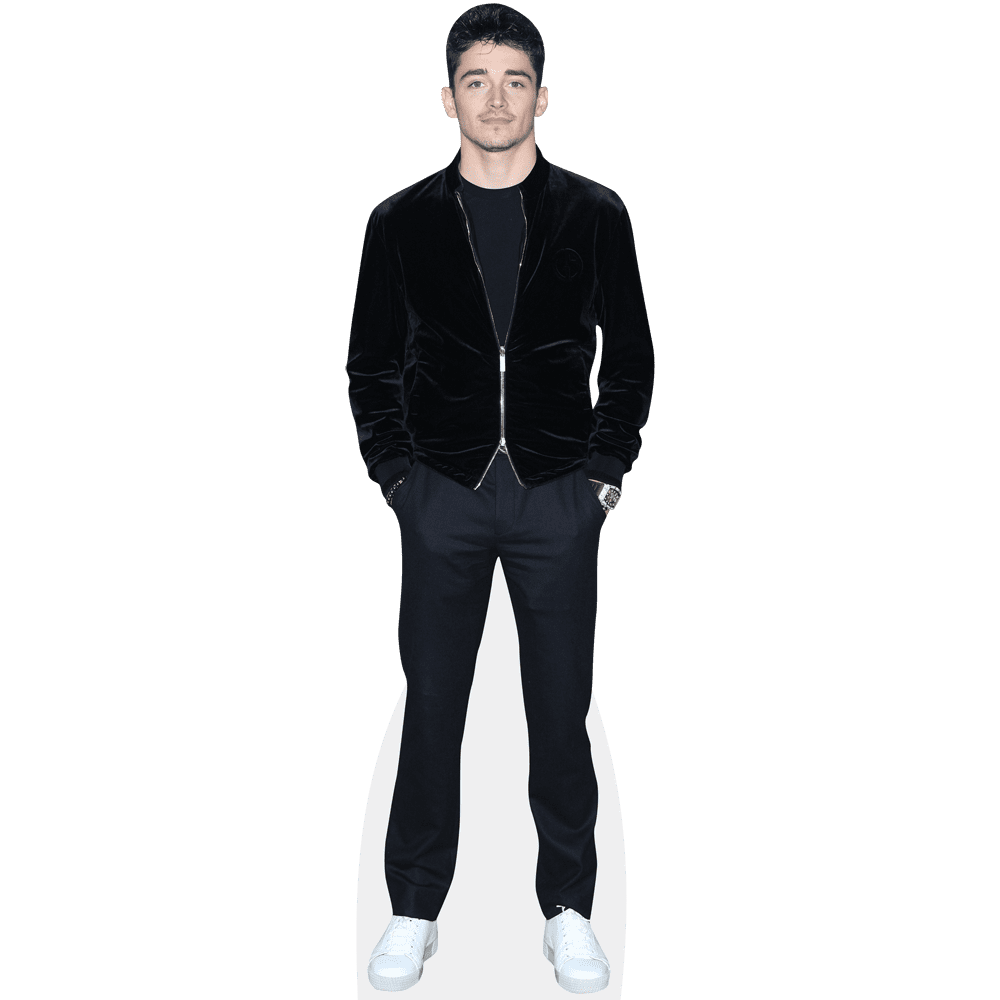 Charles Leclerc (Black Outfit) Mini Cardboard Cutout Standee