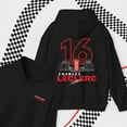 thumbnail image 1 of Charles Leclerc F1 Unisex Hoodie F1 Merch Scuderia F1 Driver Two Sides Hooded Sweatshirt Formula One Gift Inspired Aesthetic Racing Clothing All Sizes, 1 of 4
