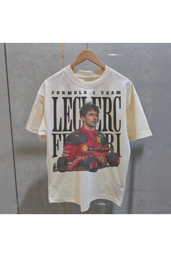 Charles Leclerc Ferrari F1 Comfort Colors T-Shirt, Leclerc 16 Formula Racing, Vintage Ferrari Motorsport Shirt, Formula One Fan Gift