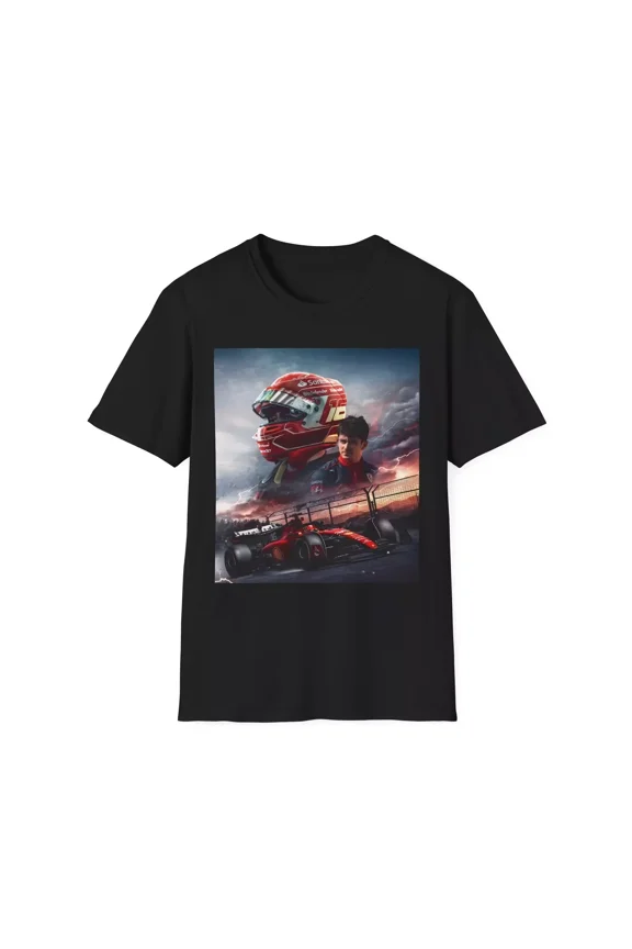 Charles Leclerc Ferrari F1 Inspired Graphic Tee, F1 Graphic Shirts