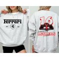 thumbnail image 1 of Charles Leclerc Formula One 2 Sided Sweatshirt, F1 Ferrari Shirt, 1 of 5