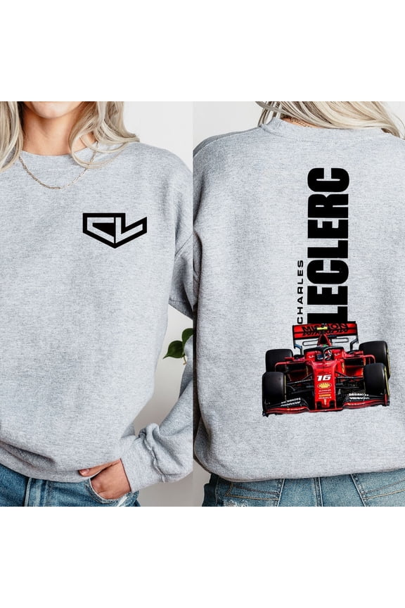 Charles Leclerc Formula One Double Sided Sweatshirt, F1 Shirt, Charles Leclerc F1 Shirt, Charles Leclerc Racing 16