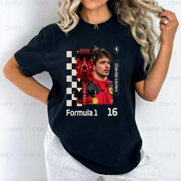 Charles Leclerc Formula One F1 Racing Driver Vintage Auto Fan Comfort Color T-Shirt Unisex, up to 4XL