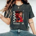 thumbnail image 1 of Charles Leclerc Formula One F1 Racing Driver Vintage Auto Fan Comfort Color T-Shirt Unisex, up to 4XL, 1 of 4