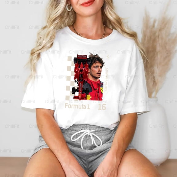 Charles Leclerc Formula One F1 Racing Driver Vintage Auto Fan Comfort Color T-Shirt Unisex, up to 4XL