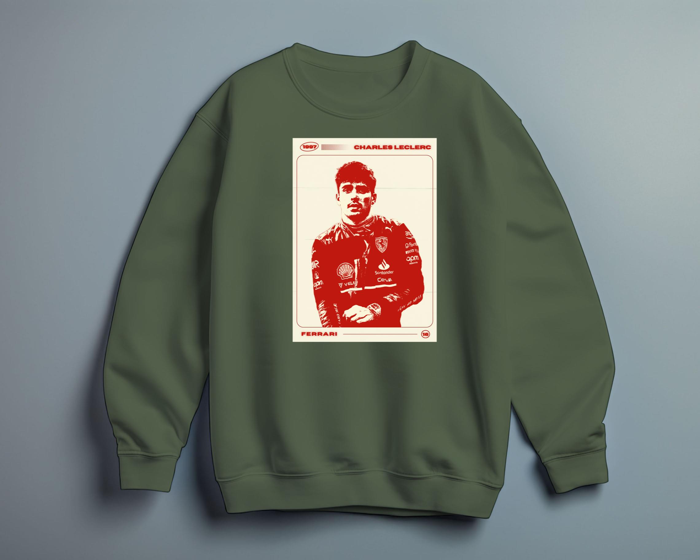 Charles Leclerc Scuderia Team, Racing Driver Shirt, LEC16 Top - Ink In Action 768x768