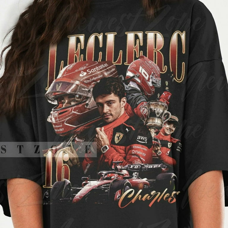 Charles Leclerc Vintage Racing Shirt – F1 Championship Bootleg