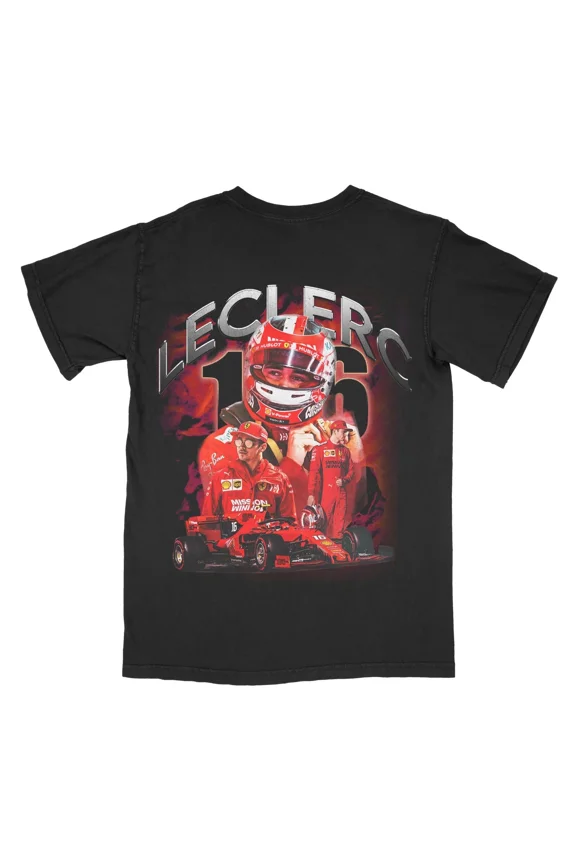 Charles Leclerc Vintage Shirt , 90s Bootleg Shirt Formula 1 Racing Tee, Gift For Fan T-Shirt,Black Color,Size XL