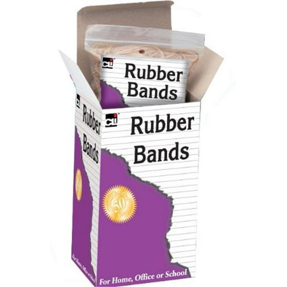 Charles Leonard 56232 Rubber Bands, Beige & Natural - 0.25 lb x 32 in.